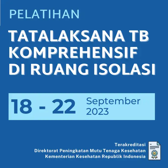 Gambar Konten Info Pelatihan Tatalaksana TB Komprehensif di Ruang Isolasi 2023