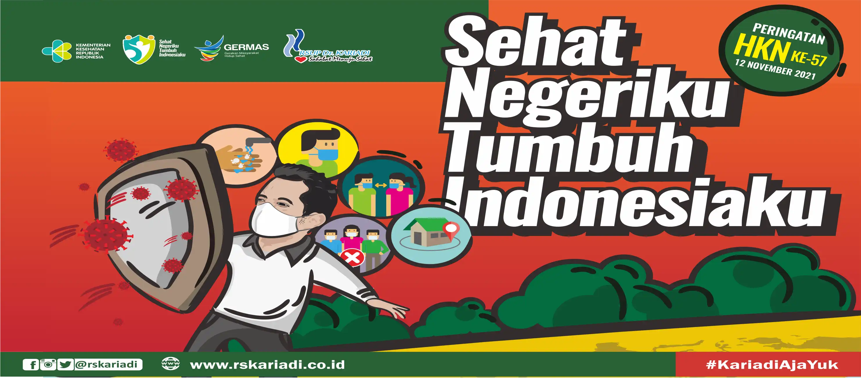 Gambar Konten Hari Kesehatan Nasional 2024